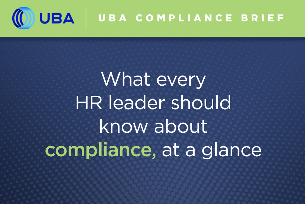 What every HR leader should know about compliance, at a glance